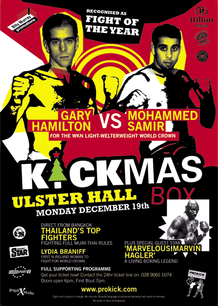 Yes folks its on! ,,,Hamilton Vs Samir ....Ulster hall 19th Dec 2005 