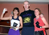 Fran Spence and  Ann Conneely after the match