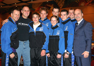 The Prokick team with Jean-Yves Theriault (2nd right & Master Therien (far right)