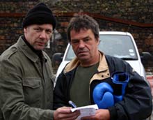 Billy Murray with film director Neil Jordan 