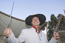 Dartanian Emery at the garden party in dublin where he met the president of Ireland