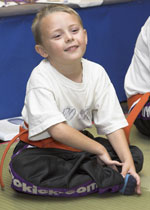 Six year old Jack Hull win at the Prokick says: – kickboxing version of Simon says.