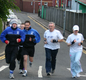 Pictured here are the only group who could keep up with Super granda Desie