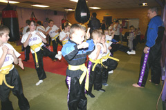 Gary Longridge with Prokicks yellow belts