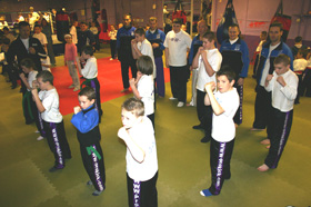 Green belts with the instructors