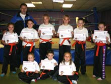 New Green belts at the kids class