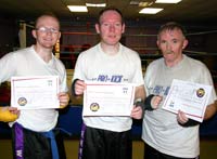 three of the best - New purple belts 