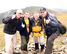 Fab 4 L-R Gareth,Gary top man Tony Ruddy  from the ark Housing Association and Billy 