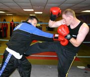 Billy & Darren sparring