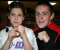 Sophie Higginson with Scottish Champion Alexander White