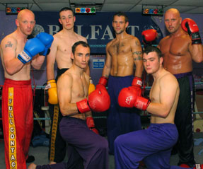 Some of the team heading to Scotland  -   (L-R) Gary Hamilton, Ian Young, Martin Connolly and Andrew Grimason all head to Motherwell Scotland for a big fight night special in a Celt affair..