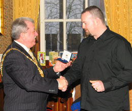 James gets the nod from the Lord Mayor of Belfast