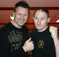 Darren Dougan and Promoter Billy Murray at the Loup  club getting ready for Mayhem II