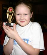 Winner Abby McCartney a brown belt at ProKick