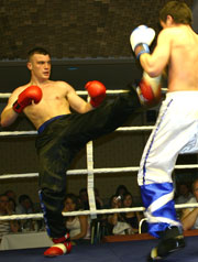 action from the WKN Light middleweight championship