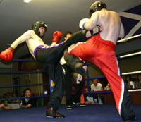 Prokick’s ‘Mean Machine’ Oliver Murphy lands a good kick