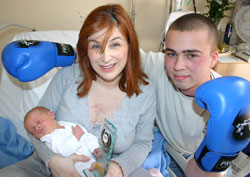 Barrie,mum and new brother  Marcus