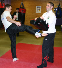 gary show Gary how to kick a pad