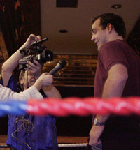 Matt McCullough was ringside to cheer Ian Young on