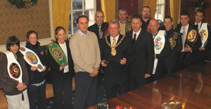 Champions get honoured at the City Hall by the Lord Mayor of Belfast