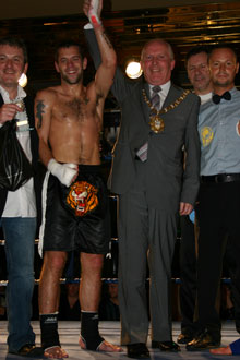 Gary Hamilton gets the nod from the Lord Mayor of Belfast Clr Jim Rogers