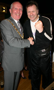 Lord Mayor Clr Jim Rogers with Billy Murray