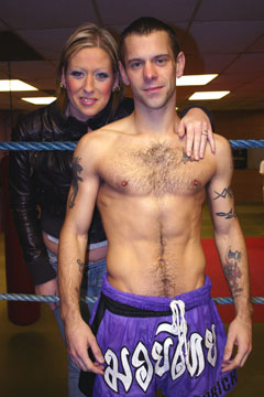 Andrea gets behind her man as husband Gary Hamilton heads to France to defend his WKN world Featherweight crown,