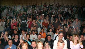 Some of the audience on the night