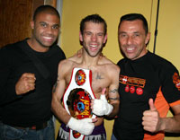 WKN Swiss fighters, trainers and officials travel up to watch Gary Hamilton fight - oh yeah and you too Phillipe