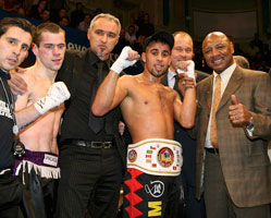 Winning team with Marvelous Marvin Hagler