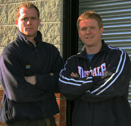 The owner Mr McGuigan (Left) and the respected personal trainer and general manager Mark Henry  