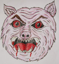 WerePig Halloween design by Natsha McKay