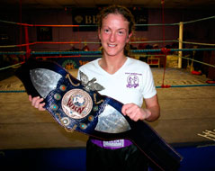 Lydia Braniff with WKN belt