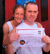 Belter Braniff's - Husband MArk gets his Yellow belt