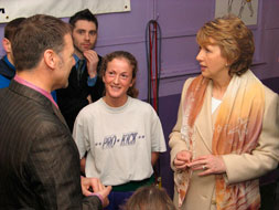 Lydia meets the Irish President Mary McAlees