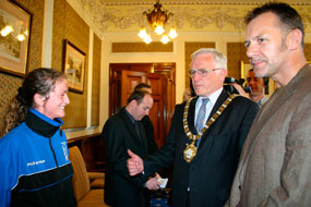 Lydia with the Belfast Lord Mayor