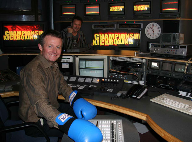 Mr Paul Clarke in one of the edit suites at Havlock House, Ulster Television, Belfast