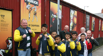 A group of men from Hong Kong came further East to pick up tips in Martial Arts