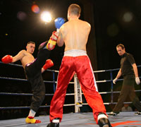 high front kick from Darren wilkinson