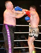 The two super heavyweights Brawl on the Wall at the Millennium Forum