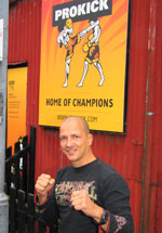 Mr Carl Emery at the Prokick Gym in Belfast