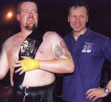 James with coach Billy murray after winning the Irish title