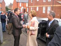 ProKick founder Billy Murray greets President Mary McAleese