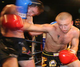 Killinchy man, fights to Draw downunder - Barrie oliver has first fight on one of the Big fight-cards run by Pure Adrenaline in Perth ( Photo from another fight)