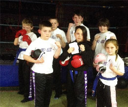 Pictured are a few of the ProKick Kids who will travel to Geneva, Switzerland, for a Peace Fighters event. The show is set for 22nd to the 24th March