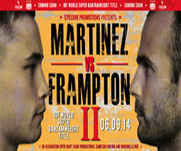 Carl Frampton Vs world IBF super-bantamweight champion Kiko Martinez September 6th 2014