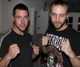 Prokick’s Whistle Tour Fighters were in the ring again (Friday Sept 14th) Gareth Anderson faced Kevin Egan (right) Galway from Ken Horan Kickboxing).