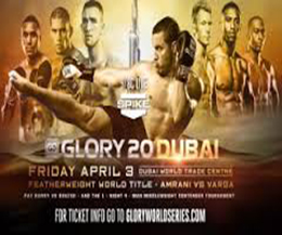 Robin van Roosmalen vs. Andy Ristie for the lightweight Title on Glory 20 in Dubai 3rd April 2015