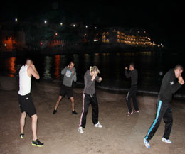 Team ProKick are now ontheir second night day 2 in Malta and were back on the beach for a spot of trainning