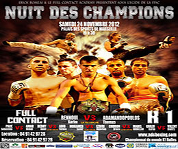 Mr Erick Romeas, the French powerhouse will promote, 'Nuit Des Champions 2012' in Marseille, France on Saturday November 24